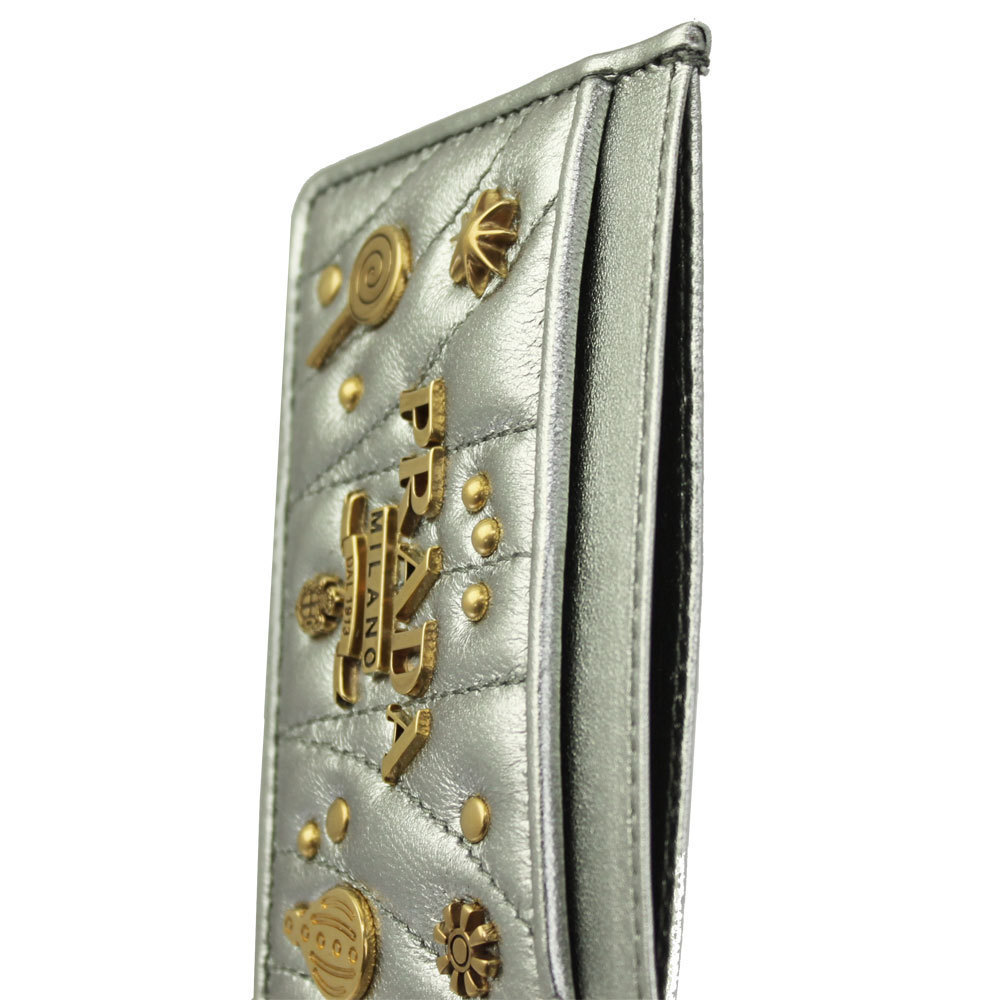 Prada Decoration Impunture Chromo Case Nappa Leather - Picture 3 of 4